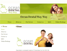 Tablet Screenshot of oceandental.com.au